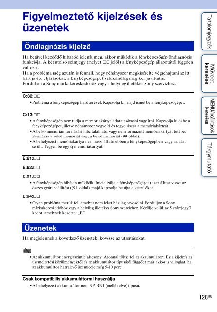 Sony DSC-W380 - DSC-W380 Guide pratique Hongrois