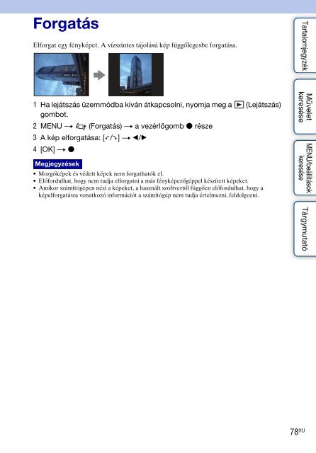 Sony DSC-W380 - DSC-W380 Guide pratique Hongrois