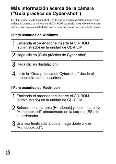 Sony DSC-W380 - DSC-W380 Consignes d&rsquo;utilisation Italien