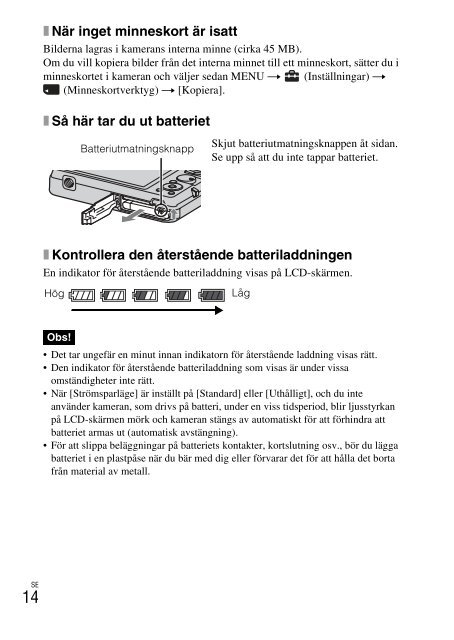 Sony DSC-W380 - DSC-W380 Consignes d&rsquo;utilisation Danois