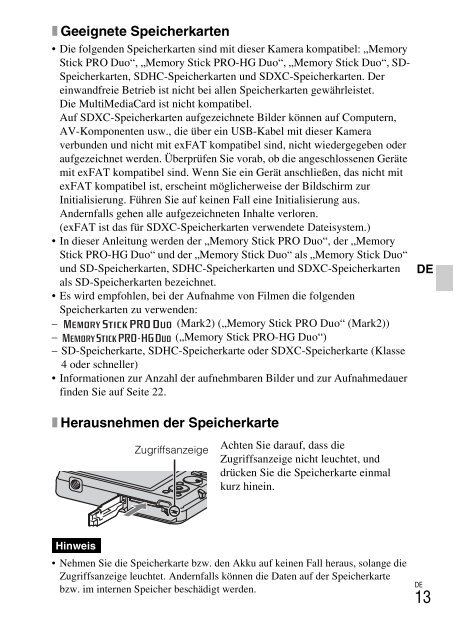 Sony DSC-W380 - DSC-W380 Consignes d&rsquo;utilisation Fran&ccedil;ais