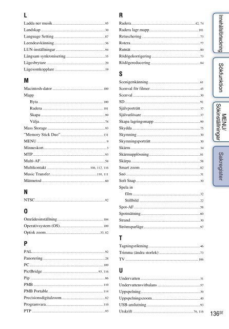 Sony DSC-W380 - DSC-W380 Guide pratique Su&eacute;dois