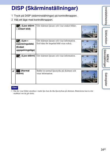 Sony DSC-W380 - DSC-W380 Guide pratique Su&eacute;dois