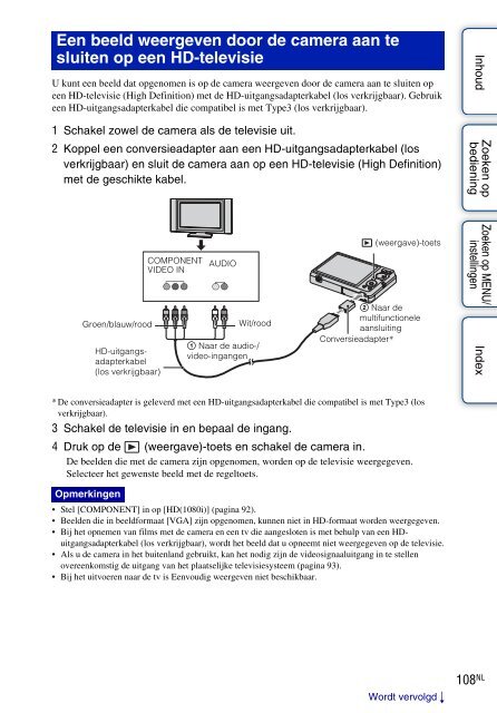 Sony DSC-W380 - DSC-W380 Guide pratique N&eacute;erlandais