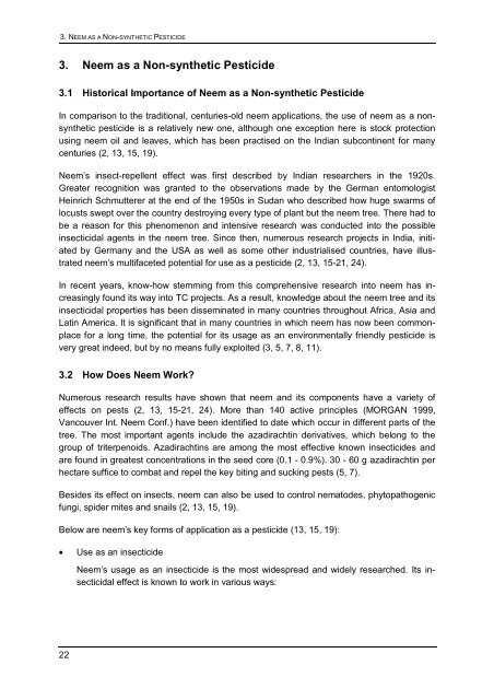 Status report on global Neem usage - Biblioteca Nacional de Portugal