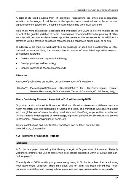 Status report on global Neem usage - Biblioteca Nacional de Portugal