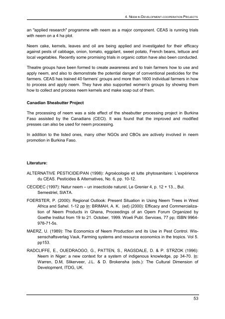 Status report on global Neem usage - Biblioteca Nacional de Portugal