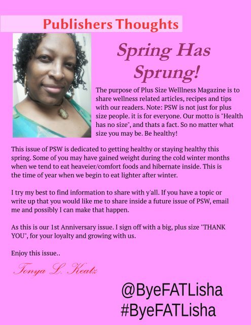 Plus Size Wellness Spring 2018 Issue