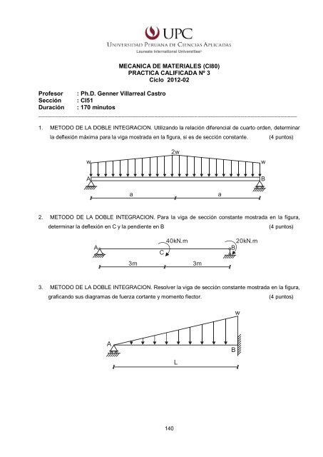 Libro Mecánica de Materiales (Prácticas y Exámenes UPC)