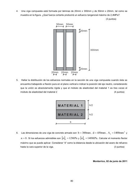 Libro Mecánica de Materiales (Prácticas y Exámenes UPC)