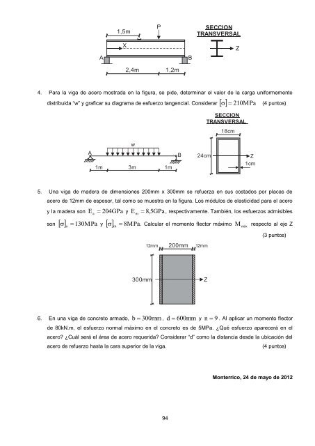 Libro Mecánica de Materiales (Prácticas y Exámenes UPC)