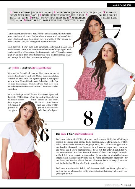 AJOURE´ Magazin Mai 2018