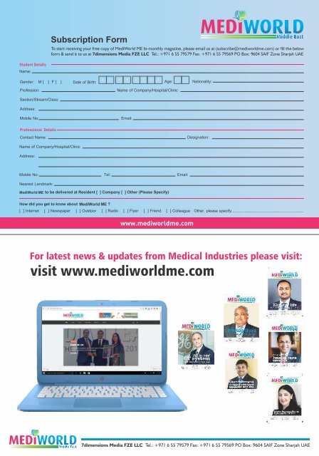 Mediworld 07th MAR-APR Final Draft for Print REVISE COPY