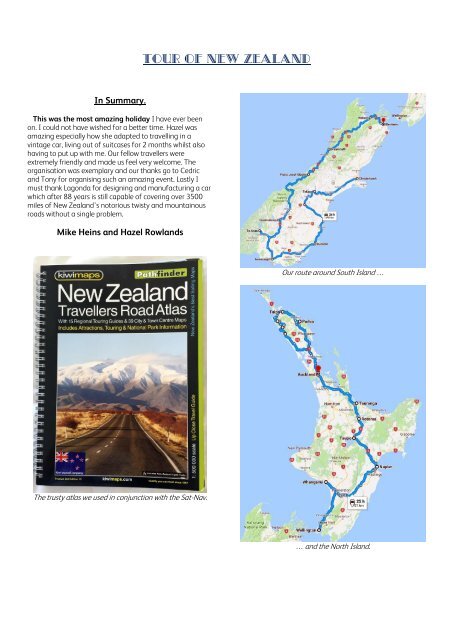 Tour of New Zealand South and North Islands by Mike Heins