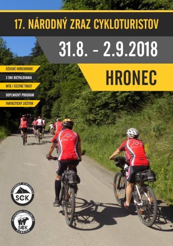 Národný zraz cykloturistov Hronec 2018