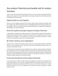 Buy analysis Chemicals purchasable and for analysis functions