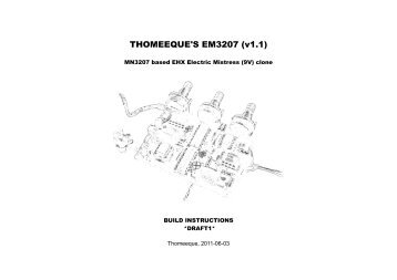 Flanger - Electric Mistress3207_v1.1_Build_Instructions