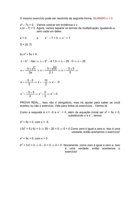 Aula1-Matematica-equação 2° grau incompleta