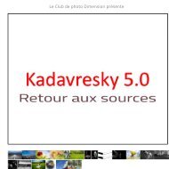 Club photo Dimension - Kadavresky 5.0 - Retour aux sources