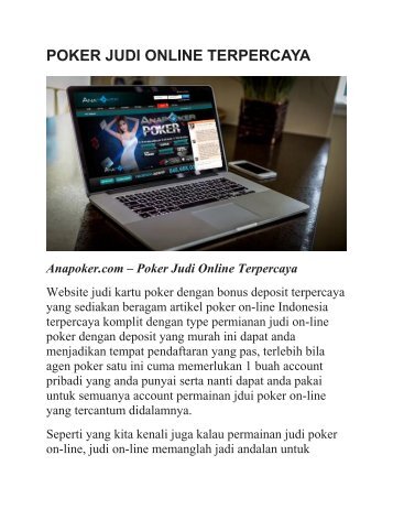 POKER JUDI ONLINE TERPERCAYA