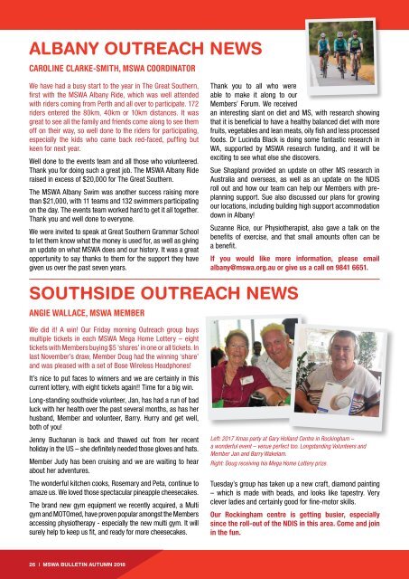 MSWA Bulletin Magazine Autumn 18 