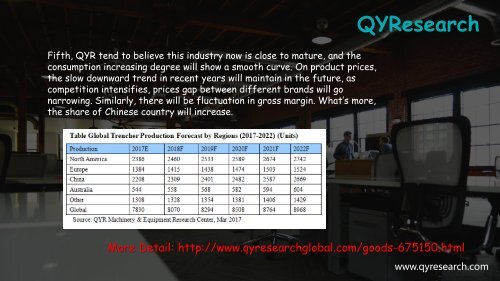 QYResearch: The global market for Trencher is expected to reach about 1361 Units by 2021