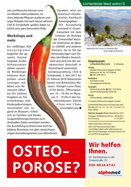 Lichterfelde West extra AUG/SEP 2017