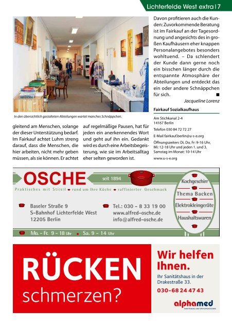 Lichterfelde West extra AUG/SEP 2017