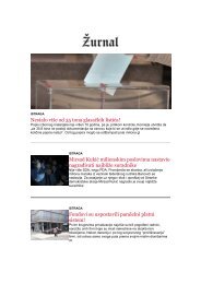 NEWSLETTER ŽURNALA 2.4 - 16.4.2018 godine