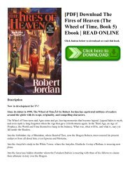 [PDF] Download The Fires of Heaven (The Wheel of Time  Book 5) Ebook  READ ONLINE