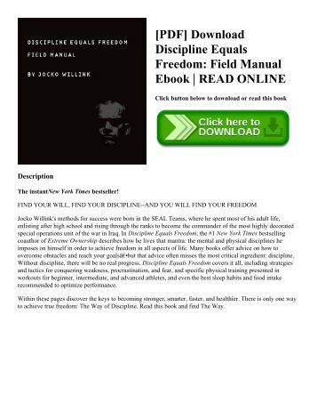 [PDF] Download Discipline Equals Freedom Field Manual Ebook  READ ONLINE