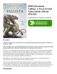 [PDF] Download Vallista A Novel of Vlad Taltos Ebook  READ ONLINE