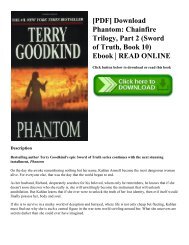 [PDF] Download Phantom Chainfire Trilogy  Part 2 (Sword of Truth  Book 10) Ebook  READ ONLINE