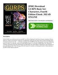 [PDF] Download GURPS Basic Set Characters  Fourth Edition Ebook  READ ONLINE