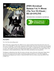 [PDF] Download Batman Vol. 9 Bloom (The New 52) Ebook  READ ONLINE