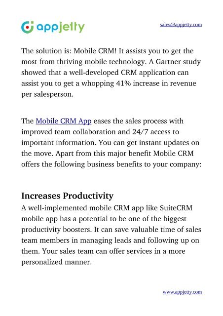 Mobile CRM App: Reasons Why It is Crucial for Your Business!
