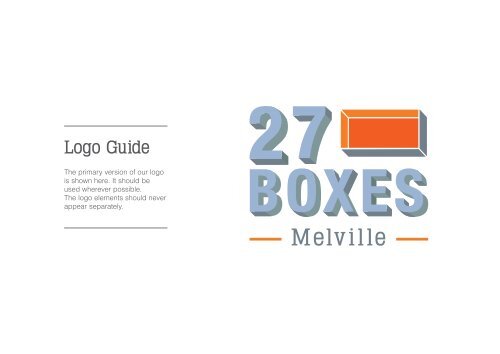 27 Boxes Brand Guide NOV