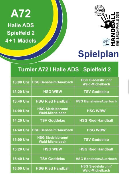 Hallenheft Minisaisonfinale 2018