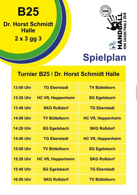 Hallenheft Minisaisonfinale 2018