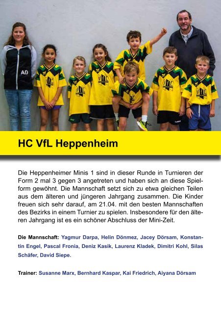 Hallenheft Minisaisonfinale 2018