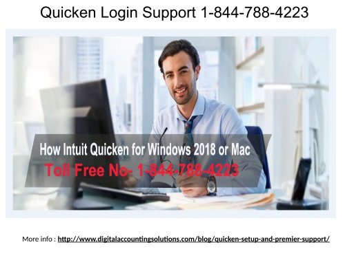 Quicken Technical Service 1-844-788-4223