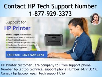 HP Printer Tech Support 1-877-929-3373 Toll Free Customer Service Numbers