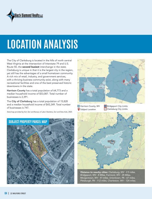 Clarksburg Commercial Land Marketing Flyer