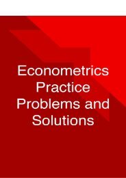 Econometrics Practice Problems and Solutions