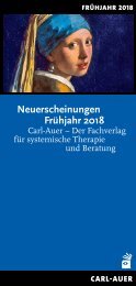 Carl-Auer Verlag Neuerscheinungen Frühjahr 2018