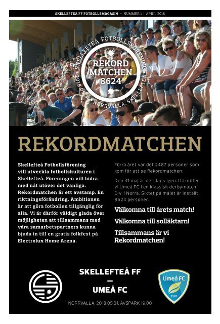 Skellefteå FF Fotbollsmagasin – 2018 #1