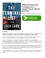 [PDF] Download The Terminal List A Thriller Ebook  READ ONLINE