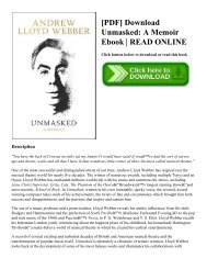 [PDF] Download Unmasked A Memoir Ebook  READ ONLINE