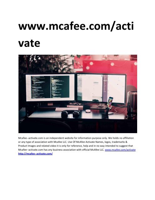 2 MCAFEE ACTIVATE  #3 Steps for Activation