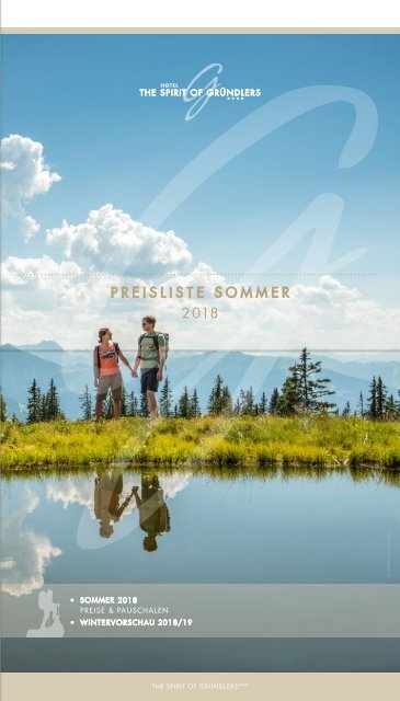 The Spirit of Gründlers Preisliste Sommer 2018